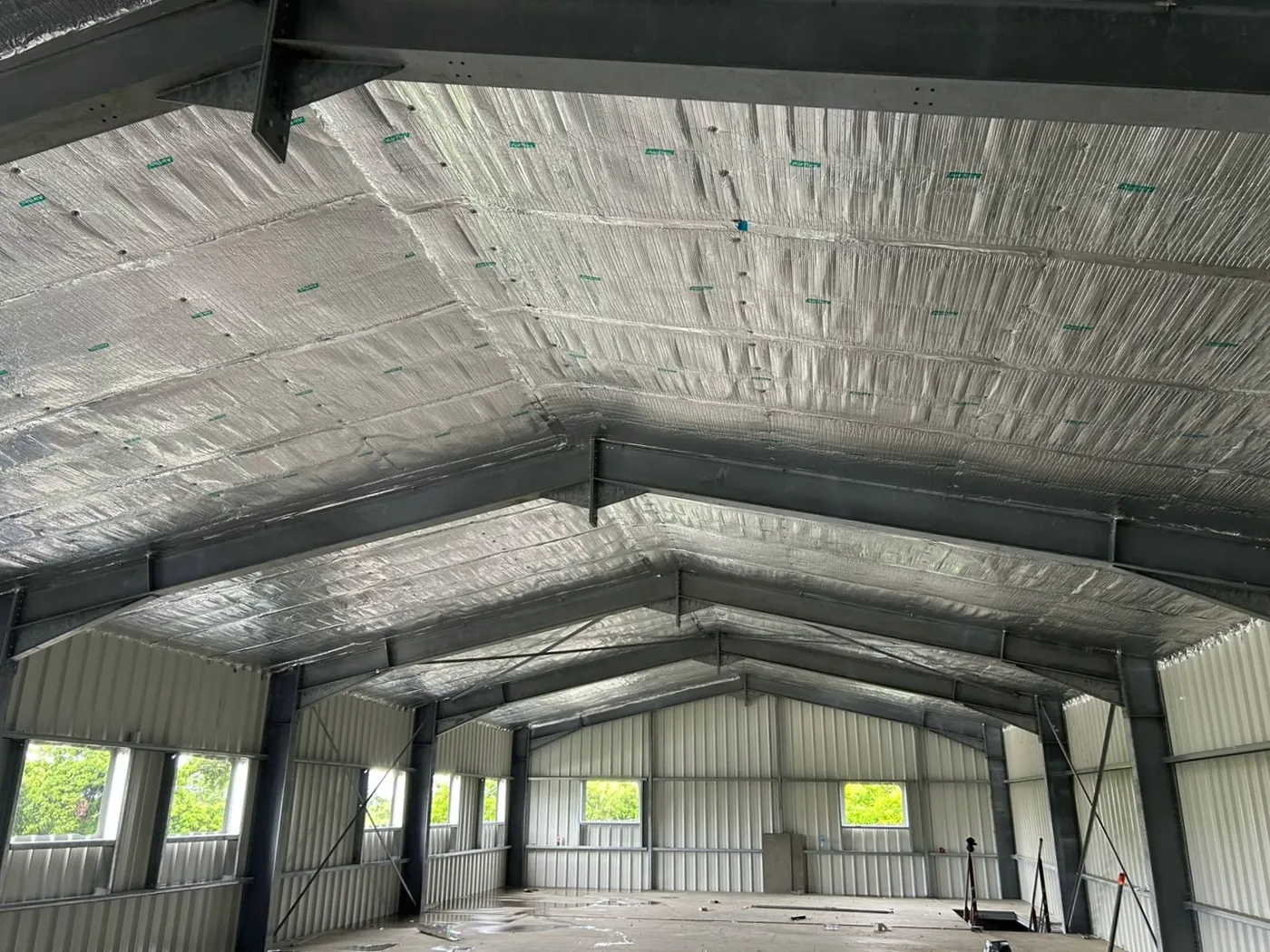 Après travaux — barrière thermo-réfléchissante posée